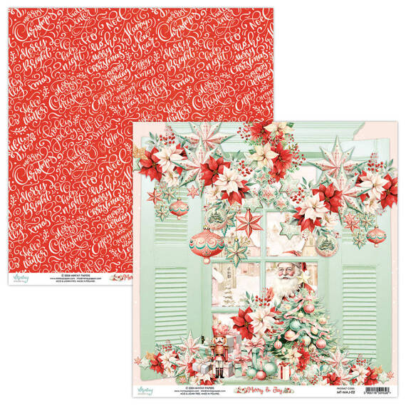 Papier do scrapbookingu 30x30 - Mintay - Merry & Joy 02