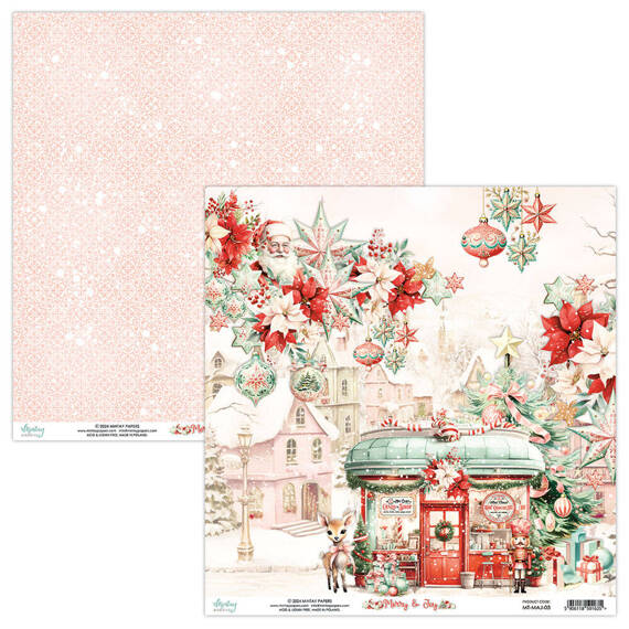 Papier do scrapbookingu 30x30 - Mintay - Merry & Joy 03