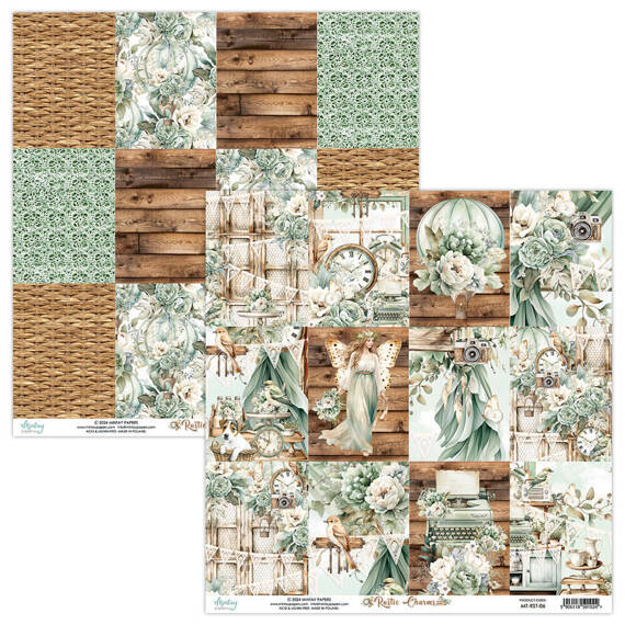 Papier do scrapbookingu 30x30 - Mintay - Rustic Charms 06