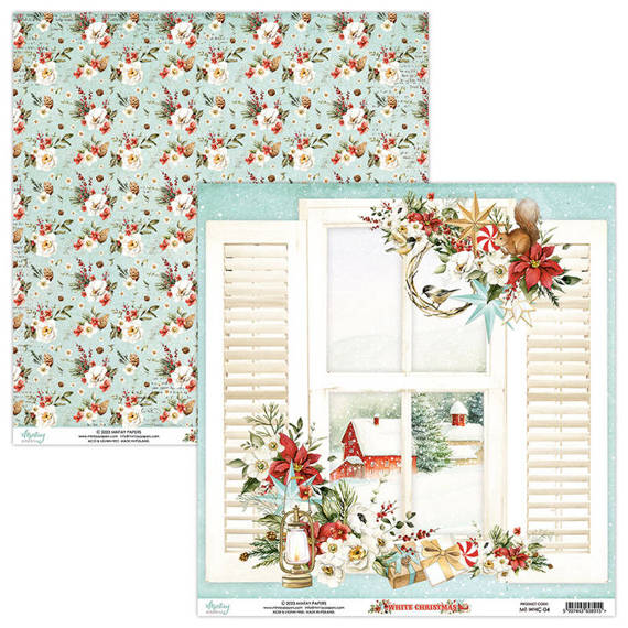 Papier do scrapbookingu 30x30 - Mintay - White Christmas 04