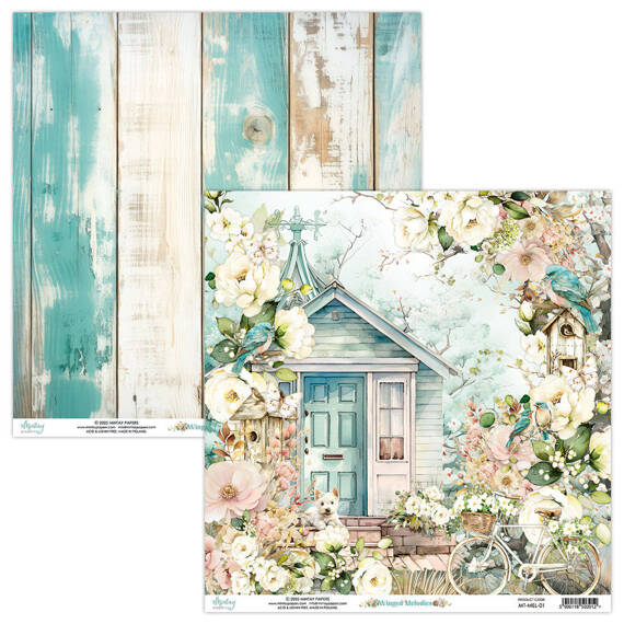 Papier do scrapbookingu 30x30 - Mintay - Winged Melodies 01