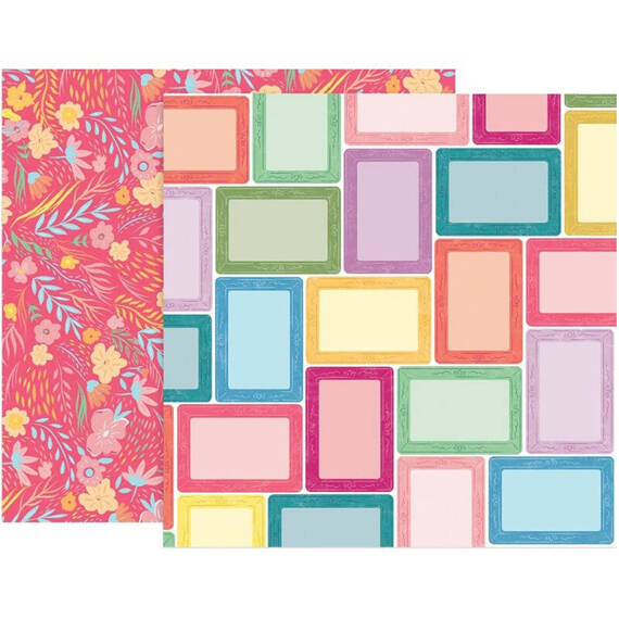 Papier do scrapbookingu 30x30 - Pink Paislee - Whimsical 07