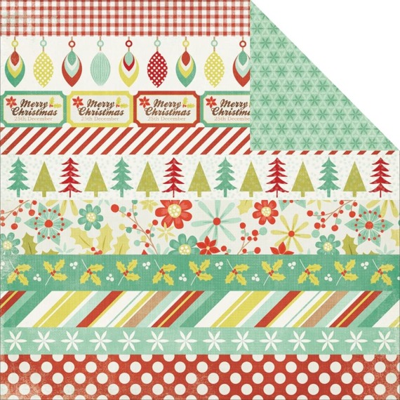 Papier do scrapbookingu 30x30 - Santa's Helper - Mistletoe - Kaisercraft