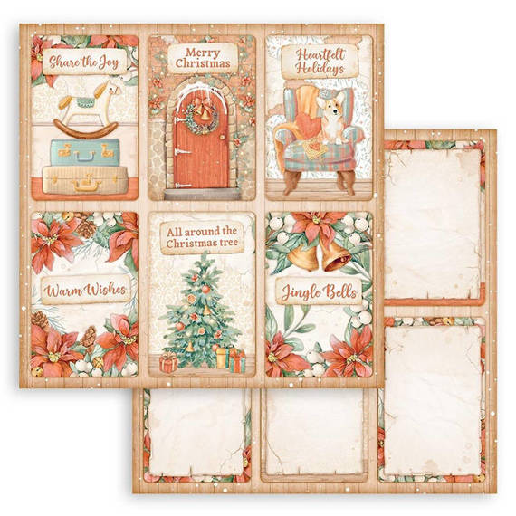 Papier do scrapbookingu 30x30 - Stamperia - All Around Christmas 6 kart