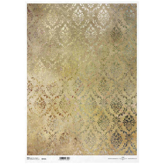 Papier ryżowy do decoupage A3 ITD-763L damask