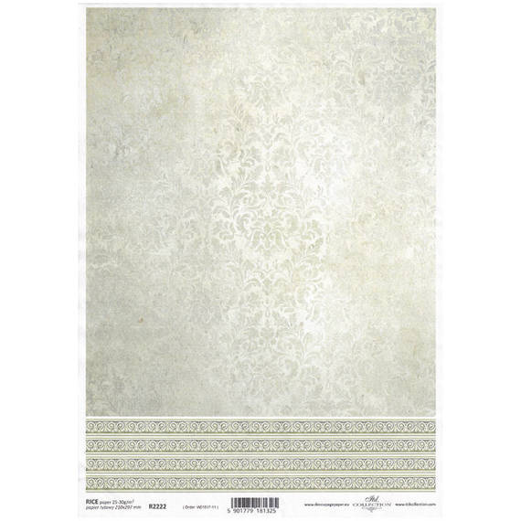 Papier ryżowy do decoupage A4 ITD-R2222 damask