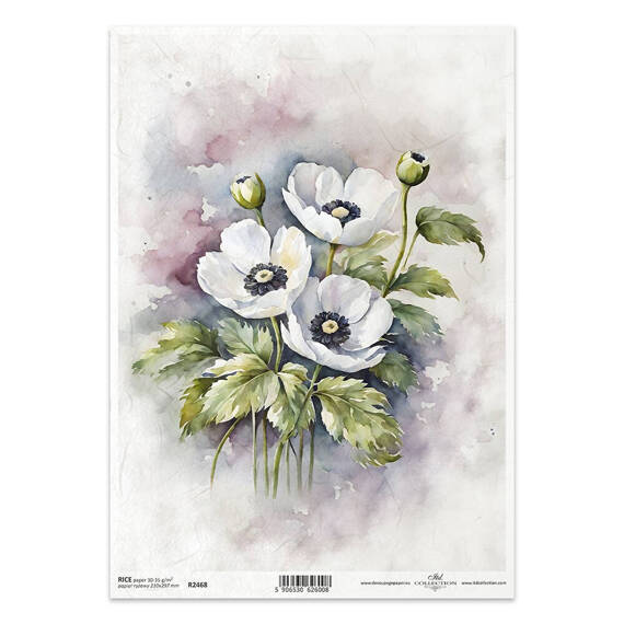 Papier ryżowy do decoupage A4 ITD-R2468 maki