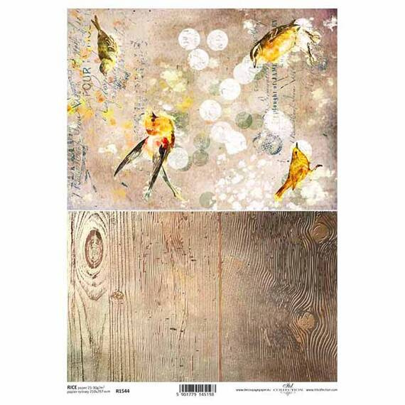 Papier ryżowy do decoupage ITD-R1544 - A4