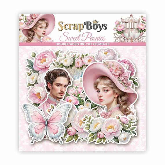 Papierowe elementy - Scrapboys - Sweet Peonies