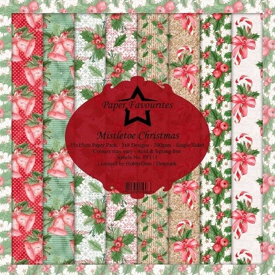 Papiery 15x15cm - Dixi Mistletoe Christmas