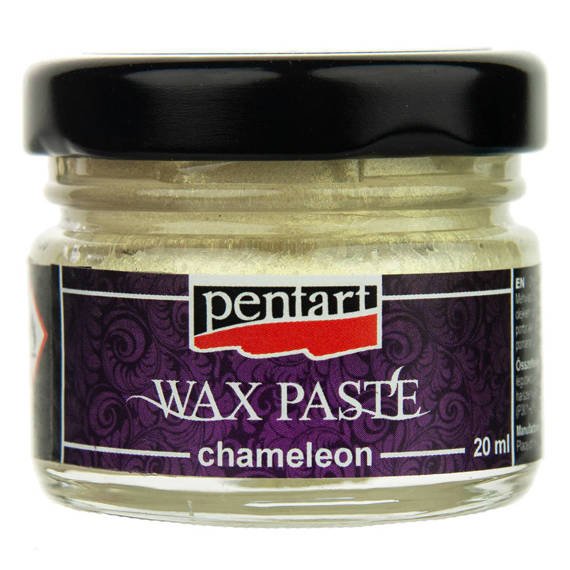 Pasta woskowa chameleon - wax paste - białe złoto / white-gold 20ml - Pentart