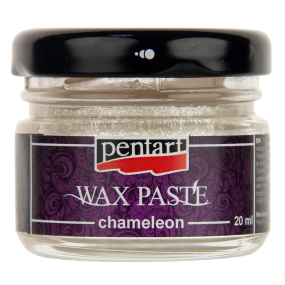 Pasta woskowa chameleon - wax paste - srebrna / sparkling silver 20ml - Pentart