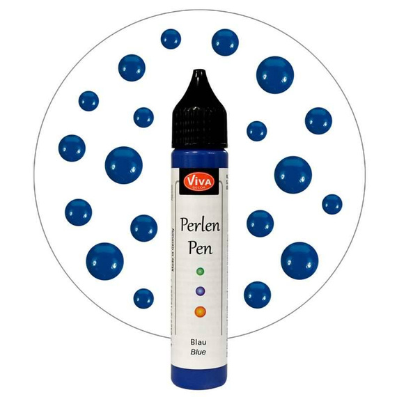 Perlen Pen - Viva Decor - Blue 600 niebieskie perełki w płynie