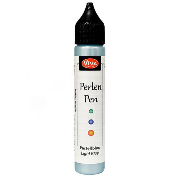 Perlen Pen - Viva Decor - Pastel blue 601 błękitne perełki w płynie