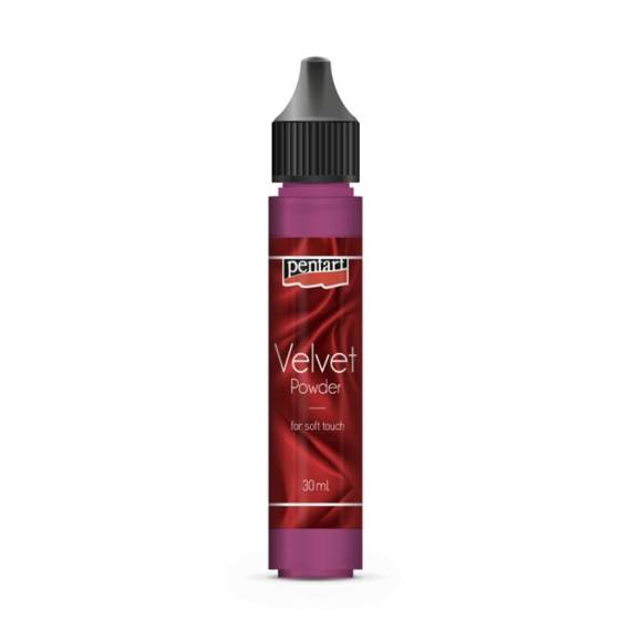 Proszek aksamitny Velvet powder 30ml czerwony / red - Pentart