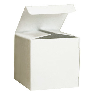 Pudełko na upominki kremowe 5x5x5 - Rzeczy z papieru