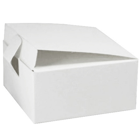 Pudełko na upominki kwadratowe białe 6,5x6,5x3,5 - Rzeczy z papieru