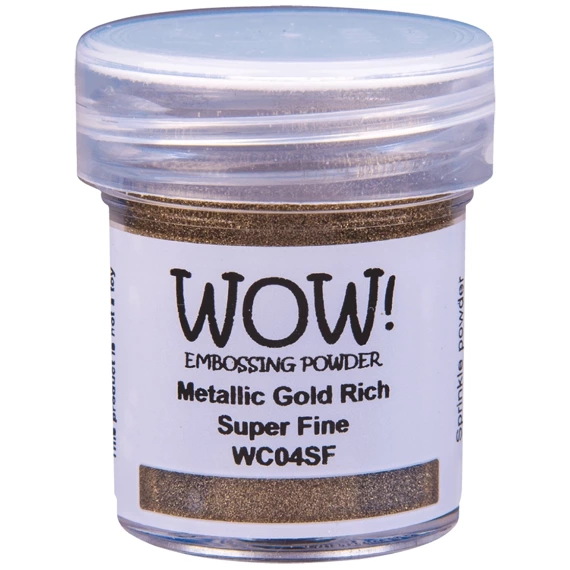 Puder do embossingu - Wow! - Metallics Gold Rich Superfine