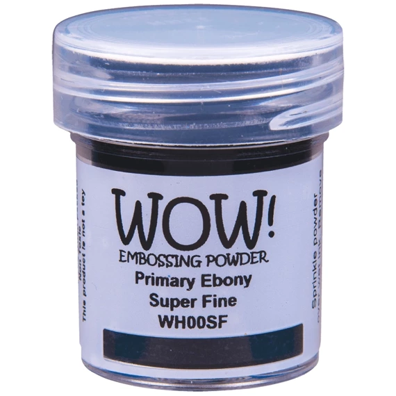 Puder do embossingu - Wow! - Primary Ebony Super Fine - czarny