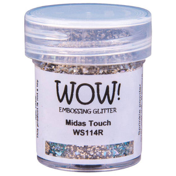 Puder do embossingu z brokatem - Embossing Glitters - Wow! - Midas Touch 