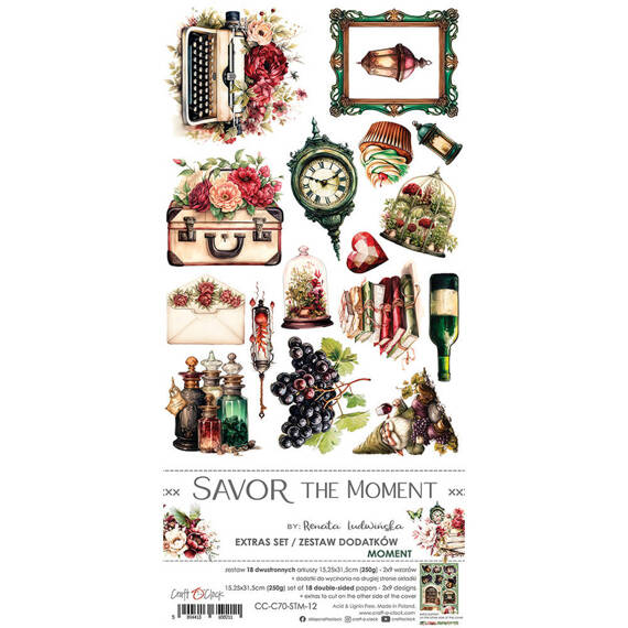 Savor the Moment - Craft o'clock - zestaw dodatków do scrapbookingu - Moment