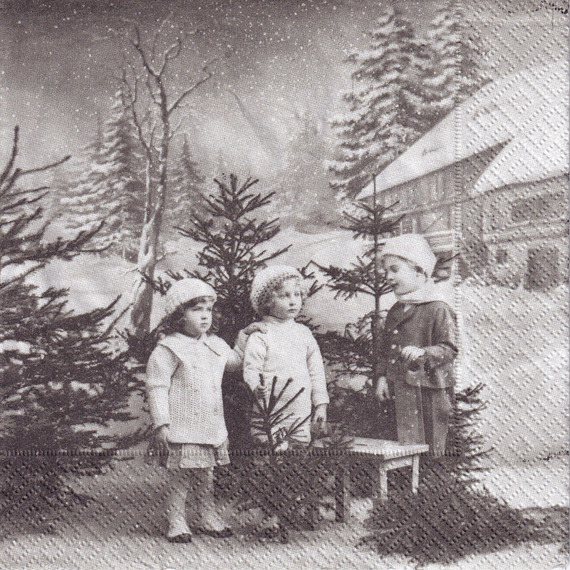 Serwetka 33x33cm - Christmas Children