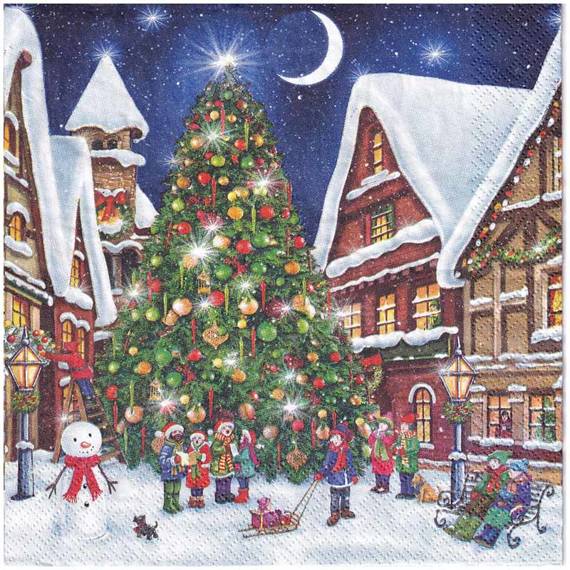 Serwetka 33x33cm - Christmas Night