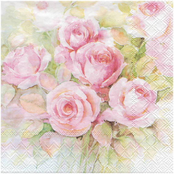 Serwetka 33x33cm - Watercolour roses