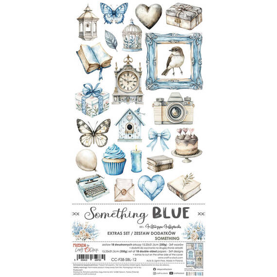 Something Blue - Craft o'clock - zestaw dodatków do scrapbookingu - Something