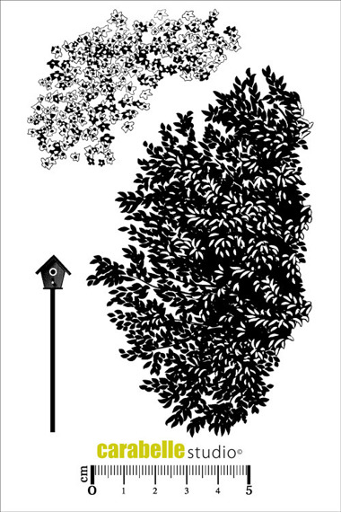 Stempel A6 - Carabelle Studio - Autour De L`arbre drzewa krzewy