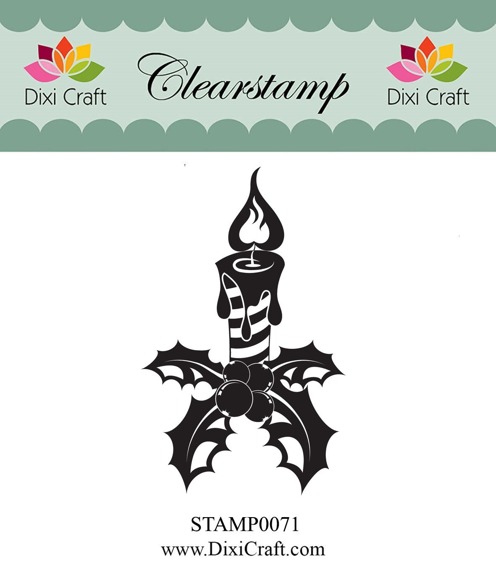 Stempel - Dixi Craft - STAMP0071 świeczka Boże Narodzenie stroik