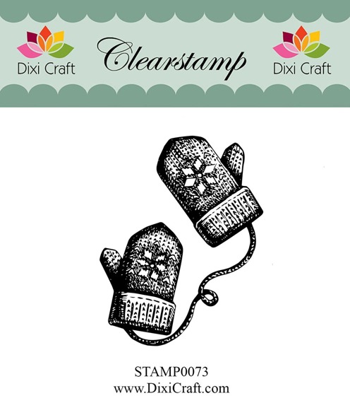 Stempel - Dixi Craft - STAMP0073 rękawiczki zima