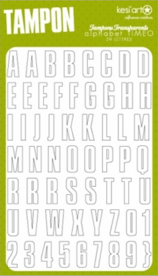 Stempel - Kesi'Art - Timeo Alphabet - alfabet litery cyfry
