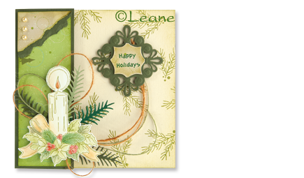 Stempel - Leane - Christmas branches - gałązki świąteczne, ostrokrzew