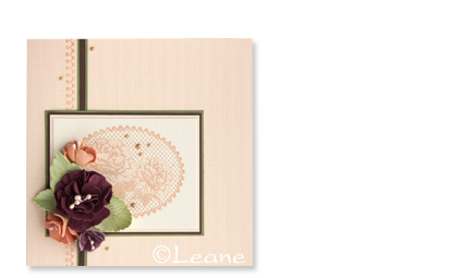 Stempel - Leane - Lace oval Roses koronka róża