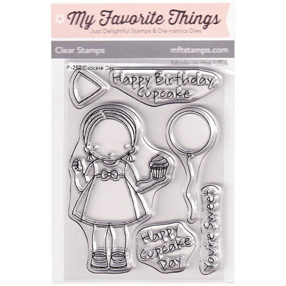 Stempel - My Favorite Things - Cupcake Day dziewczynka z babeczką