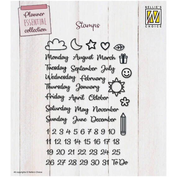 Stempel - Nellie`s - NSCS008 Planner kalendarz