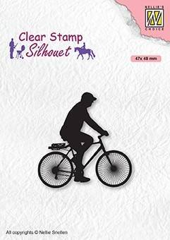 Stempel - Nellie`s - SIL072 rowerzysta