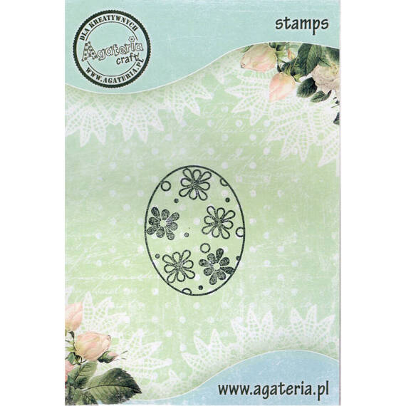 Stempel - Pisanka 6 - kwiaty - Agateria