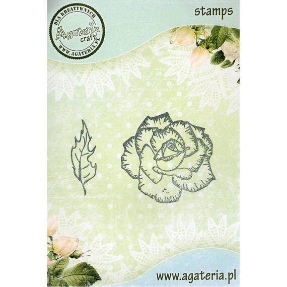 Stempel - Róża - Agateria