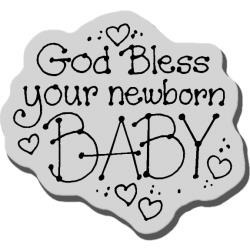 Stempel - Stampendous - Newborn Baby CRD081 błogosławieństwo dla noworodka