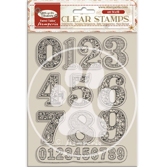 Stempel - Stamperia - Gear Up cyfry