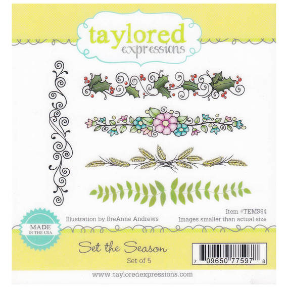 Stempel - Taylored Expressions - Set the Season ornamenty bordery roślinne