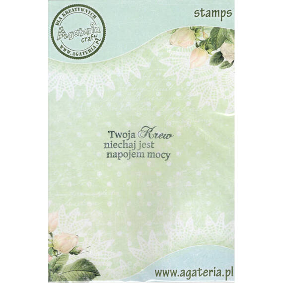 Stempel - Twoja krew niechaj jest napojem mocy - Agateria