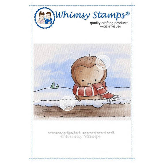 Stempel - Whimsy Stamps - Winter Owl / sowa