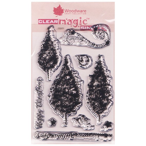 Stempel - Woodware - Sparkly Trees