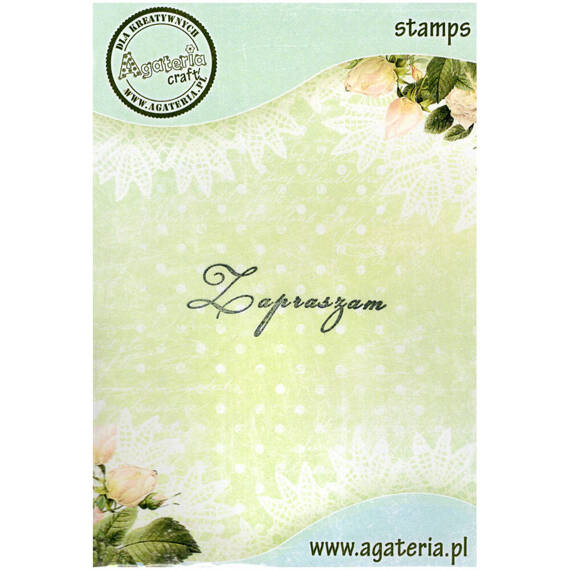 Stempel - Zapraszam - Agateria