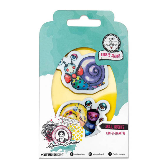 Stempel gumowy - Studio Light - Snail buddies ślimaki