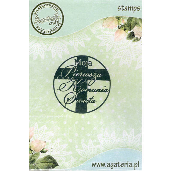 Stempel - koło - Moja Pierwsza Komunia Święta - Agateria