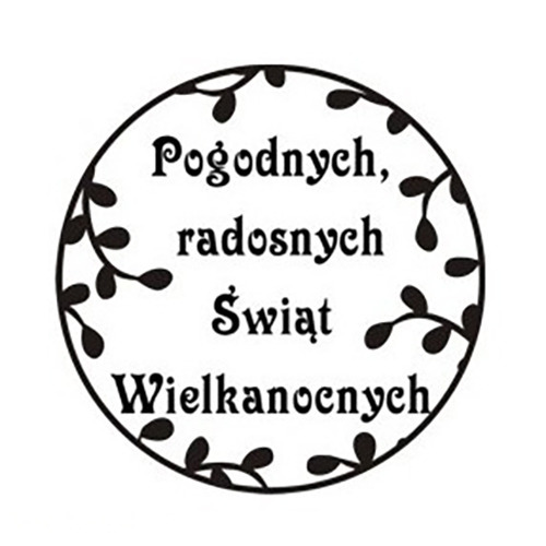 Stempel - koło - Pogodnych, Radosnych ... - Agateria